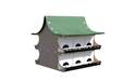 12-Family Green And Tan Purple Martin House