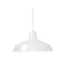 1-Light 16-Inch White Pendant Light With Warehouse Shade