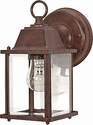 1-Light Old Bronze Wall Cube Lantern