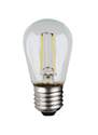 S14 LED String Light Replacement Bulb, Clear 2700k 4-Pack