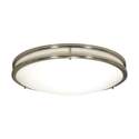 Nuvo® 14-Inch Brushed Nickel Round Flush Mount Glamour LED Fixture