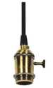 10-Foot Antique Brass Medium Base Lampholder 4-Piece