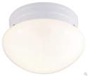 1-Light 8-Inch White Flush Mount Ceiling Light Fixture