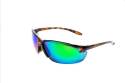 Skipper Turtle Shell Half Frame Green Lens Safety Glasses