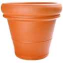 18-1/2-Inch Heavy Rimmed Terra Cotta Flower Pot