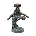 26-Inch Girl Jumping Over Boy Statue
