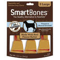 Peanut Butter Classic Large Bone Dog Chews, 3-Pack