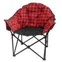 Red & Black Plaid Lazy Bear Chair