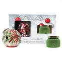 Candy Cane Ornament With String Light And Candle Gift Set