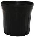 1.007-Gallon Black Blow Molded Custom #1 Container