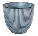 Robert Allen 14-Inch Diameter Steel Blue IronStone® Archer Planter