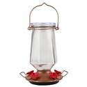 Crystal Glass Top Fill Hummingbird Feeder, 28-Ounce