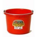 8-Quart Red Plastic Bucket