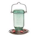 Glass Mason Jar Hummingbird Feeder, 25-Ounce