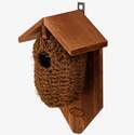 Nesting Pocket Coconut Fiber Birdhouse With Roof