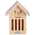 6.7-Inch X 4.8-Inch X 9-Inch Wooden Butterfly House With Drawing