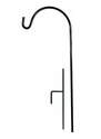90-Inch Black Tall Single Shepherd Hook