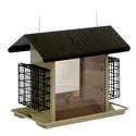 Large Hopper Bird Feeder With Suet Holders