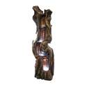 79-Inch Tree Trunk Waterfall Fountain With LED Lights