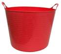 4.2-Gallon Red Plastic Flex Tub 