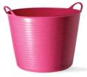 7-Gallon Pink Plastic Flex Tub 