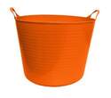 7-Gallon Orange Plastic Flex Tub 