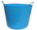 12-Gallon Sky Blue Plastic Flex Tub 