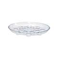 12-Inch Clear Heavy Footed Carpet Saver Saucer  