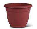 8-Inch Burnt Red Plastic Ariana Self Watering Planter