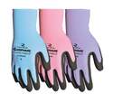 Medium Gard Ware Nearly Naked Premium Garden Glove - Blue/Pink/Purple, Each