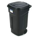 35-Gallon Injection-Molded Trash Can With Wheels