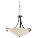 Serenity Collection Weathered Iron Finish Four Light Pendant