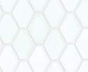 10.63-Inch x 13.39-Inch White Geoscapes Diamond Mosaic Tile