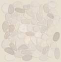 12-Inch x 12-Inch Pebble Flat Mosaic Serenity Ivory