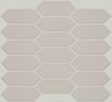 11-Inch x 12-Inch Grandeur Picket Gloss Mosaic Warm Grey