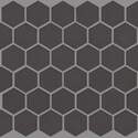 11-Inch x 12-Inch Shaw Wall Tile Grandeur 2-Inch Hex Carbon Gloss