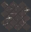 11-Inch x 11-Inch Glass Dreamscape Arabesque Nero Marquina Wall Tile Sheet