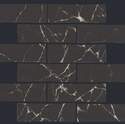 12-Inch x 12-Inch Glass Dreamscape Nero Marquina Wall Tile Sheet