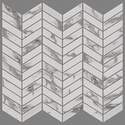 11-Inch X 12-Inch Gala Chevron Platinum Floor And Wall Tile Glossy 11-Piece Per Carton