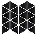 11-Inch X 13-Inch Geoscapes Trianangular Mosaic Black 11-Piece Per Carton
