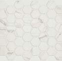 11-Inch X 12-Inch Glass Dreamscape Carrara Floor And Wall Tile 2-Inch Hex 10-Piece Per Carton