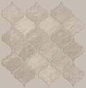 13.50-Inch x 10.38-Inch Glass Dreamscape Arabesque Grigio Wall Tile Sheet 10-Piece Per Carton