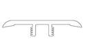 1-3/4 x 94-Inch Weathered Barnwood T-Molding 