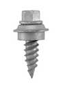 #12 x 3/4-Inch Bright White Woodgrip Metal-To-Wood Lap Screw With Washer, 250-Piece