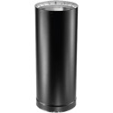 8-Inch X 48-Inch, Black, Stainless Steel, Double Wall, Wood Burning Stove Pipe