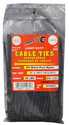 100-Piece Black 5.7-Inch 40Lb Light Duty Cable Tie