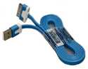 Blue 60-Inch 30-Pin Flat Charge Cable