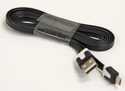 Black 60-Inch Micro Charge Flat Cable