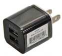 Black 2.1/1-Amp Dual Wall Charger