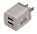 White 2.1/1-Amp Dual Wall Charger